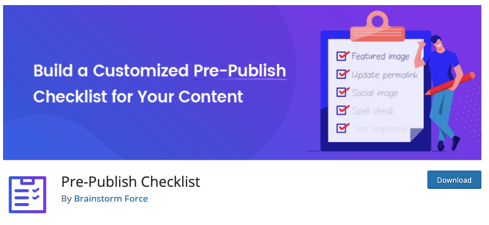 Pre-Publish Checklist