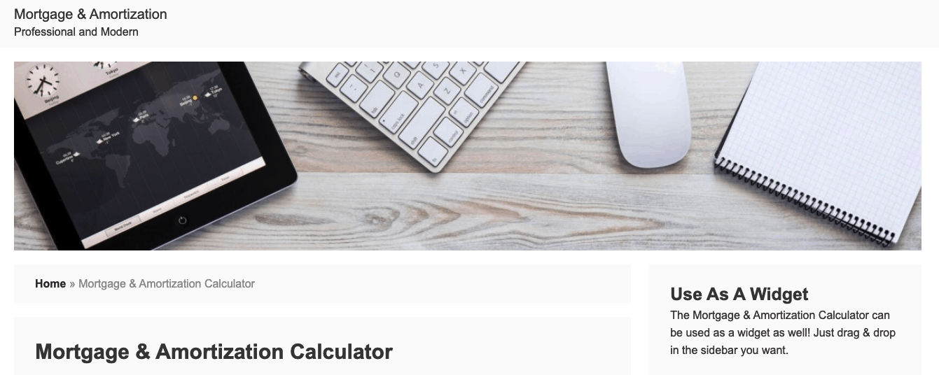 Mortgage & Amortization