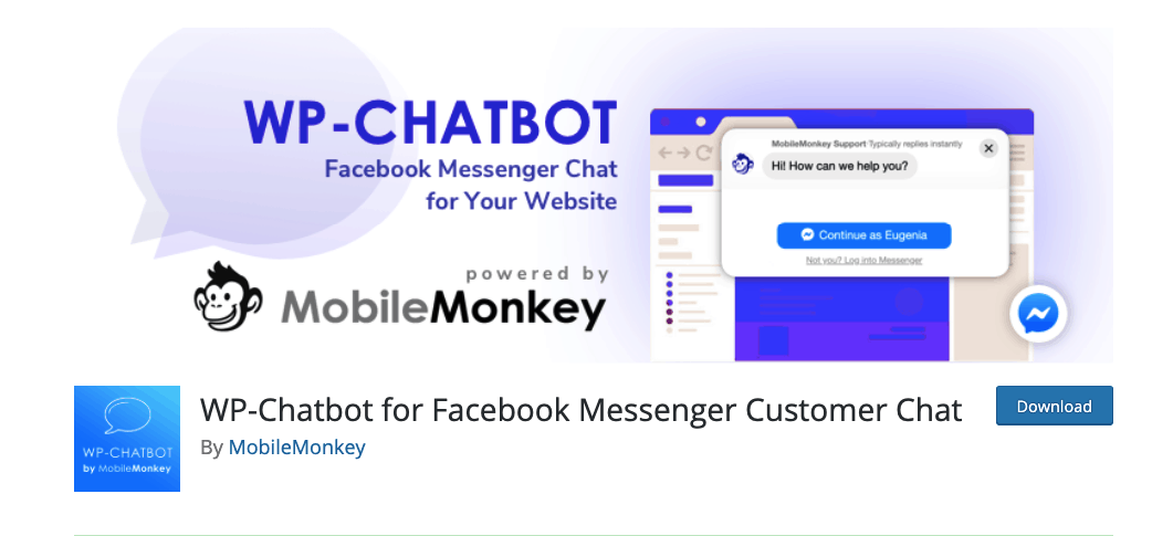 WP-chatbot for facebook messenger