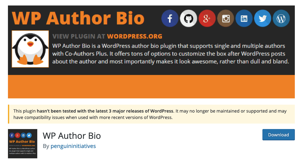 WP Author Bio