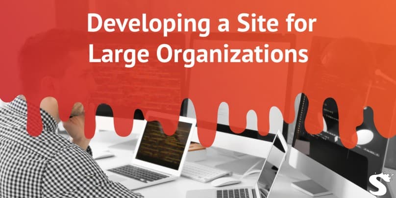 Developing a site for large organizations