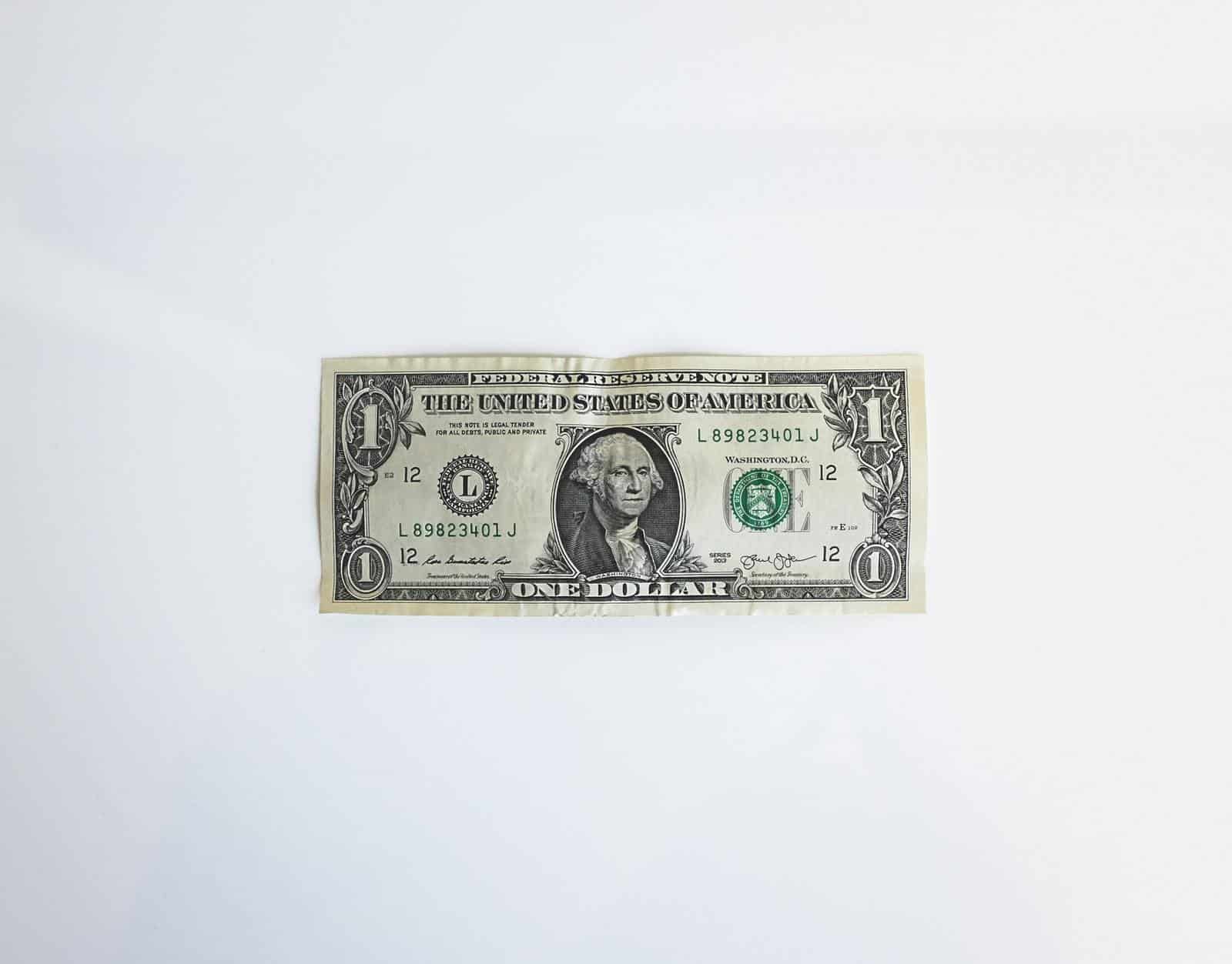 One dollar bill