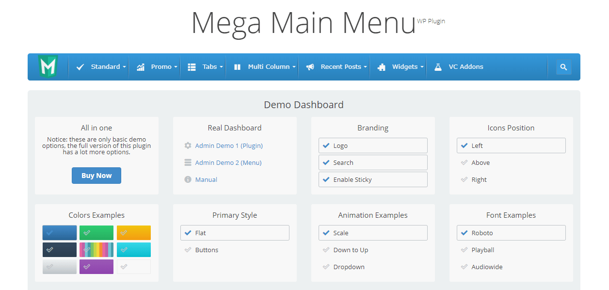 Mega Main Menu