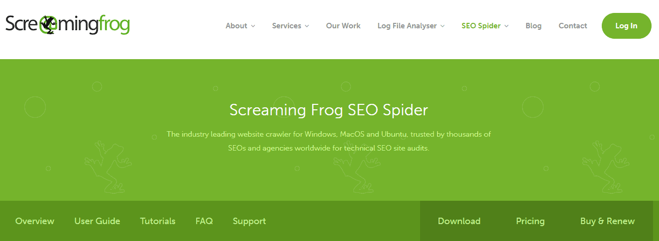 Screaming frog