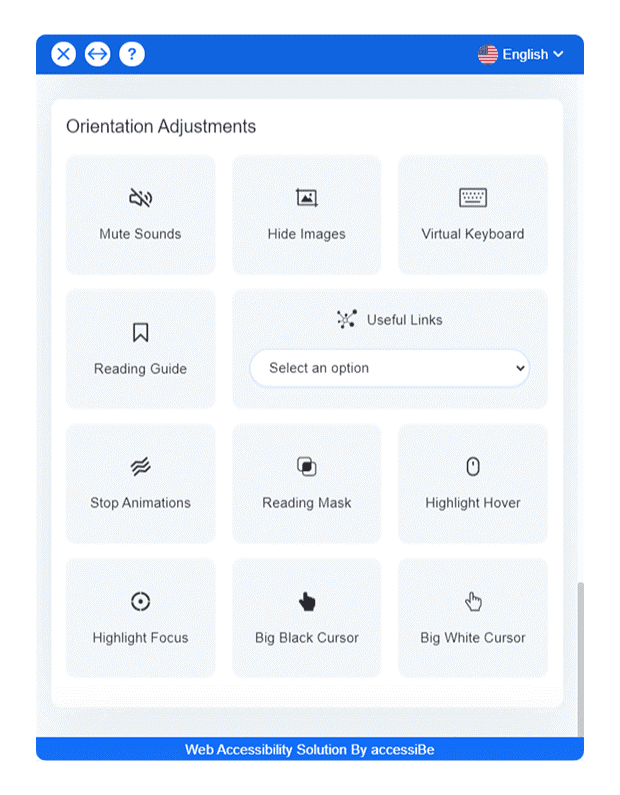 Orientation adjustments