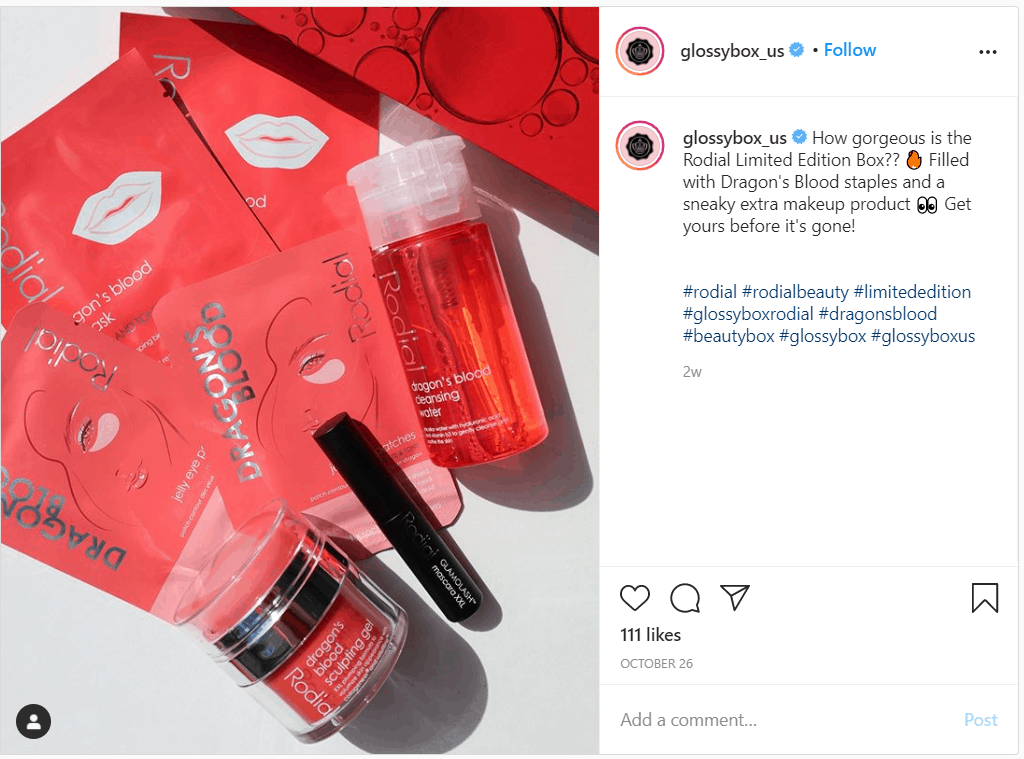 Glossybox Instagram