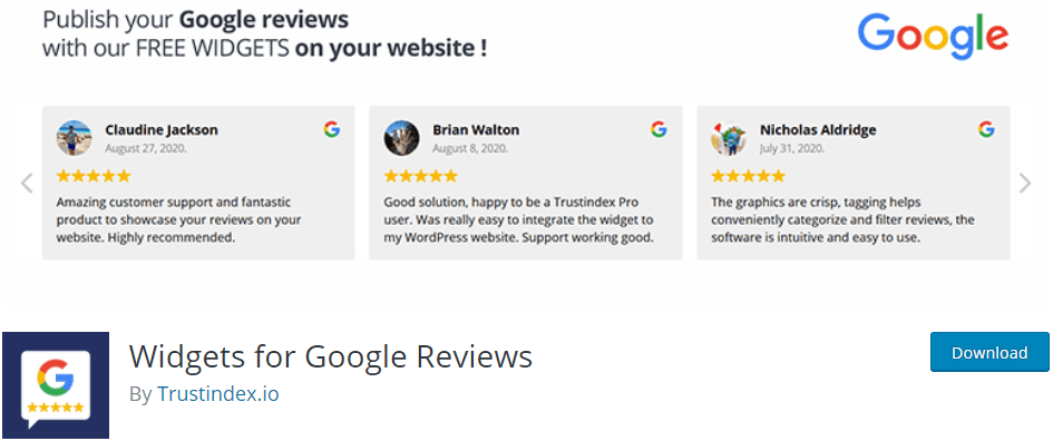 Widgets for Google Reviews