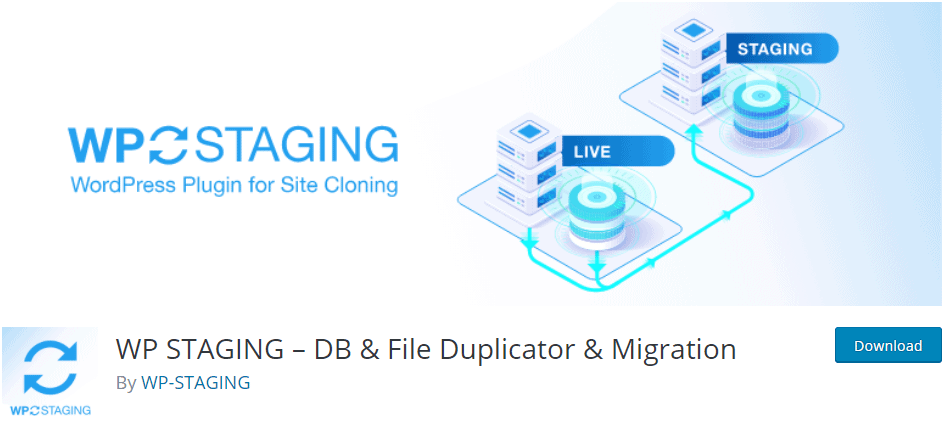 WP STAGING plugin