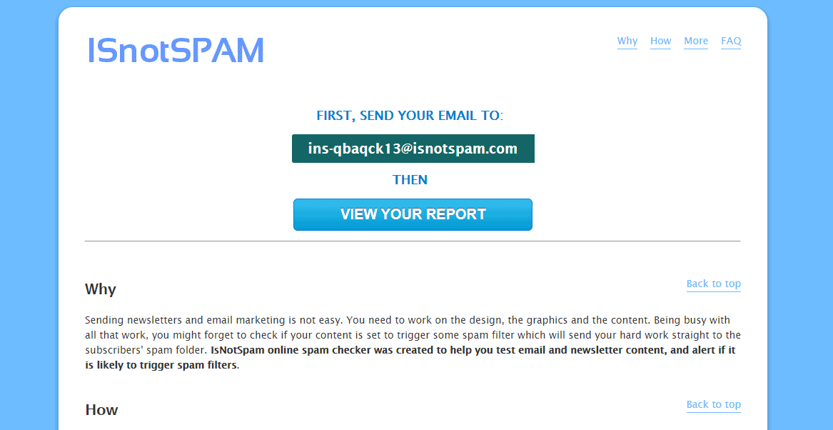 IsNotSpam