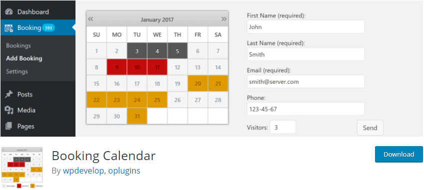 Booking Calendar