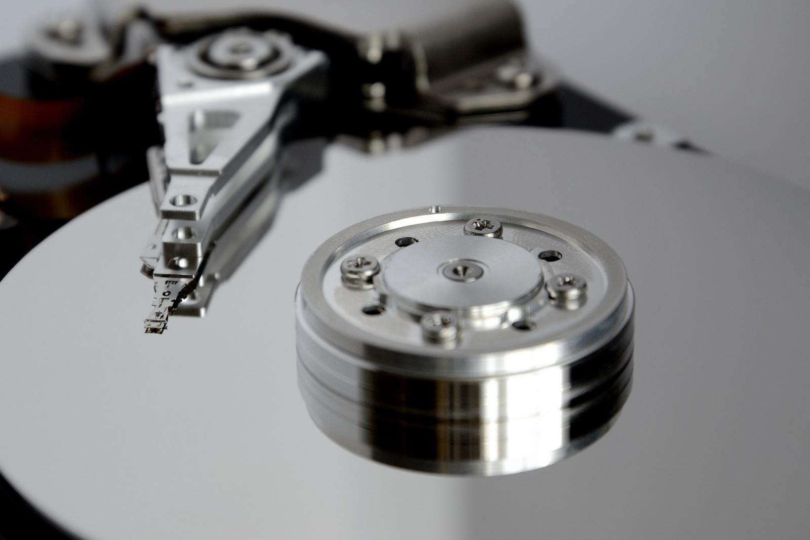 Hard drive up close