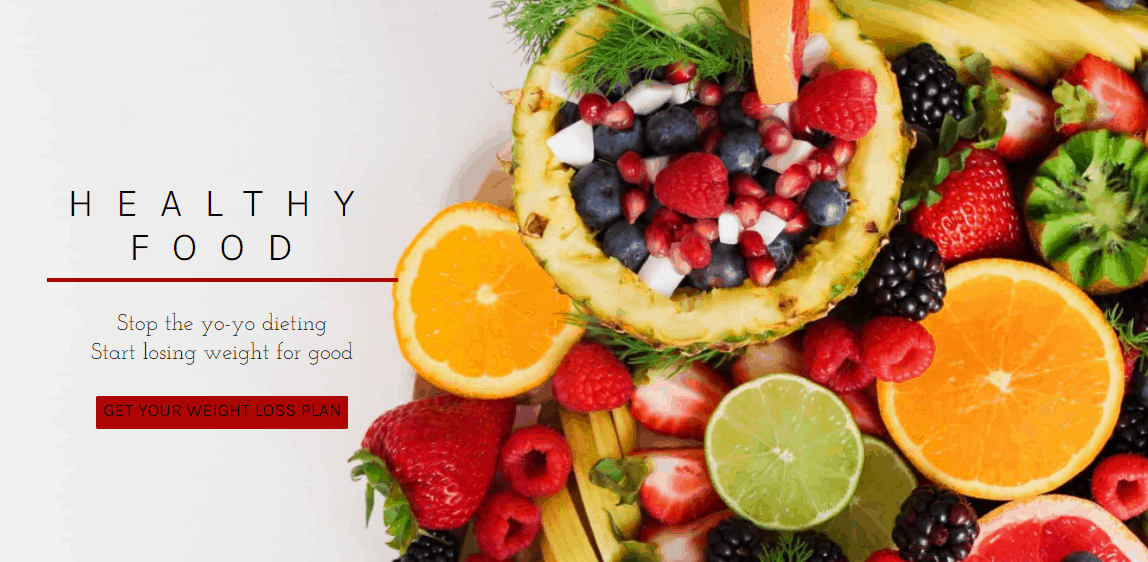 UnderConstructionPage plugin healthy food template