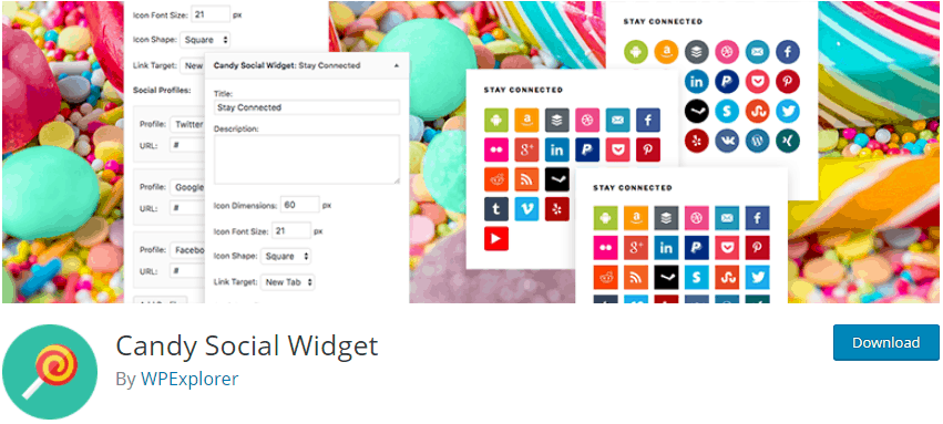 Candy Social Widget