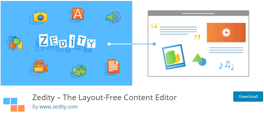 Zedity – The Layout-Free Content Editor