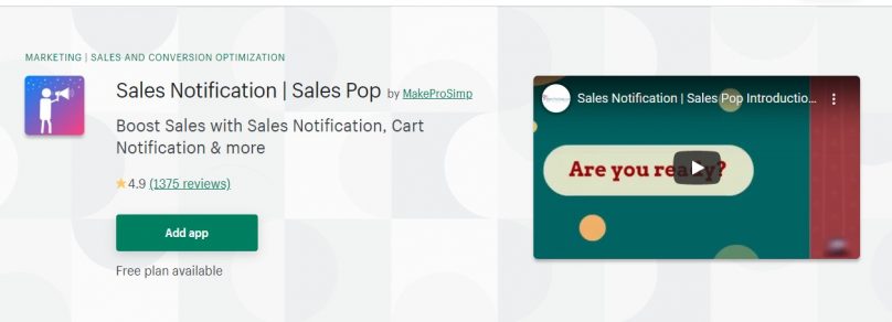 Sales Notification