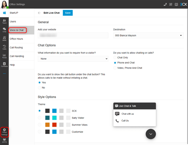 3CX Configure