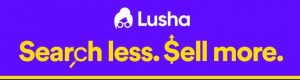 lusha search less sell more