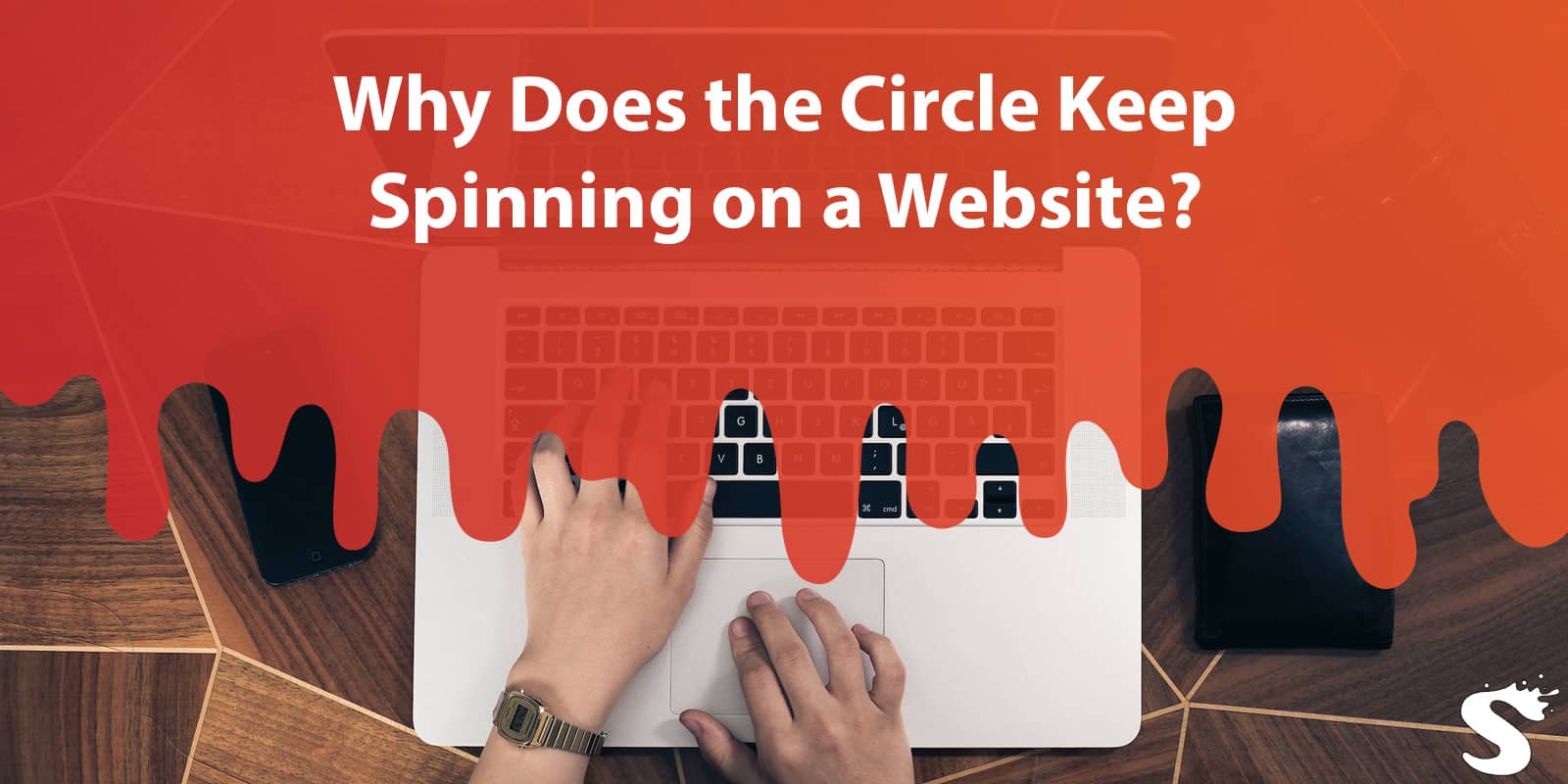 Why Does the Circle Keep Spinning on a Website?
