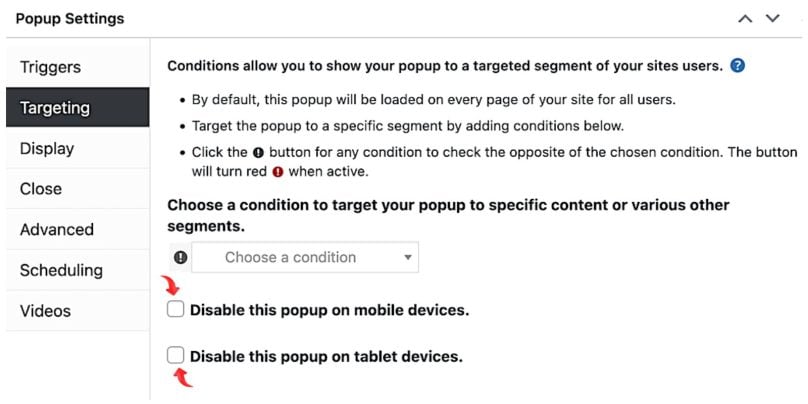 Methods to Pause or Disable a Popup on WordPress