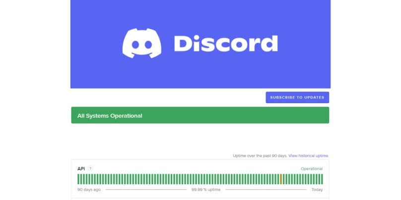 Check Discord Server Status