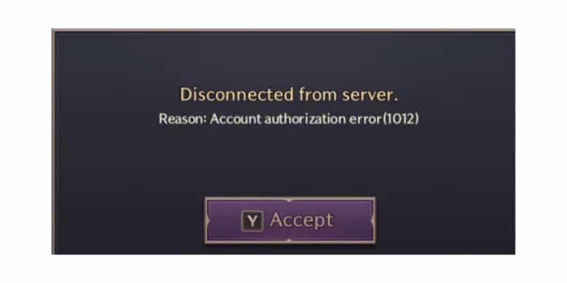 What is the "Account Authorization Error" in Throne and Liberty?