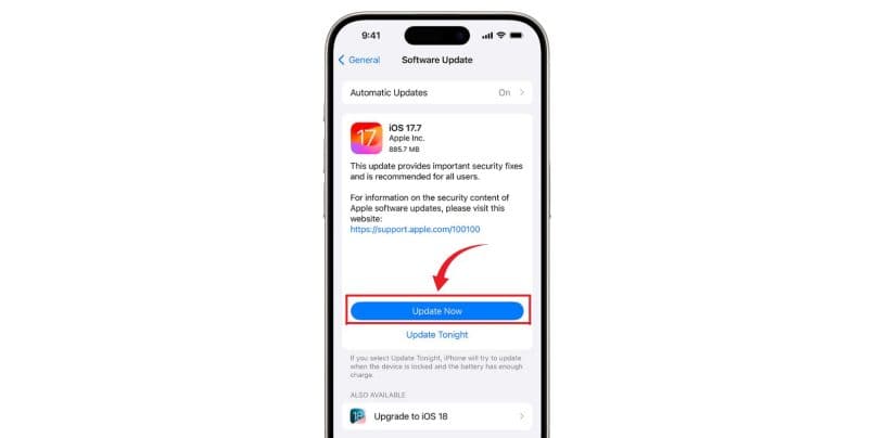 Update iOS Version