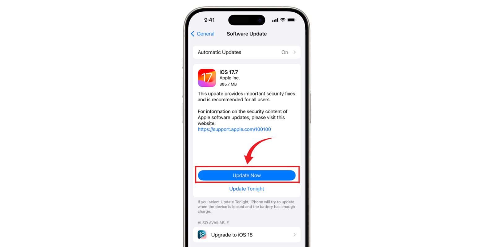 Update iOS Version